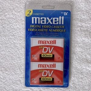 Maxell Blank Digital Video Cassette 2 Pack